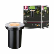 LED Bodeneinbauleuchte Goldlicht insektenfreundlich IP65  110mm 2200K 4,3W 320lm 230V Edelstahl gebürstet Edelstahl#Kunststoff