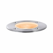 LED Bodeneinbauleuchte Goldlicht insektenfreundlich IP65  110mm 2200K 4,3W 320lm 230V Edelstahl gebürstet Edelstahl#Kunststoff