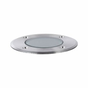 LED Bodeneinbauleuchte Goldlicht insektenfreundlich IP65  110mm 2200K 4,3W 320lm 230V Edelstahl gebürstet Edelstahl#Kunststoff