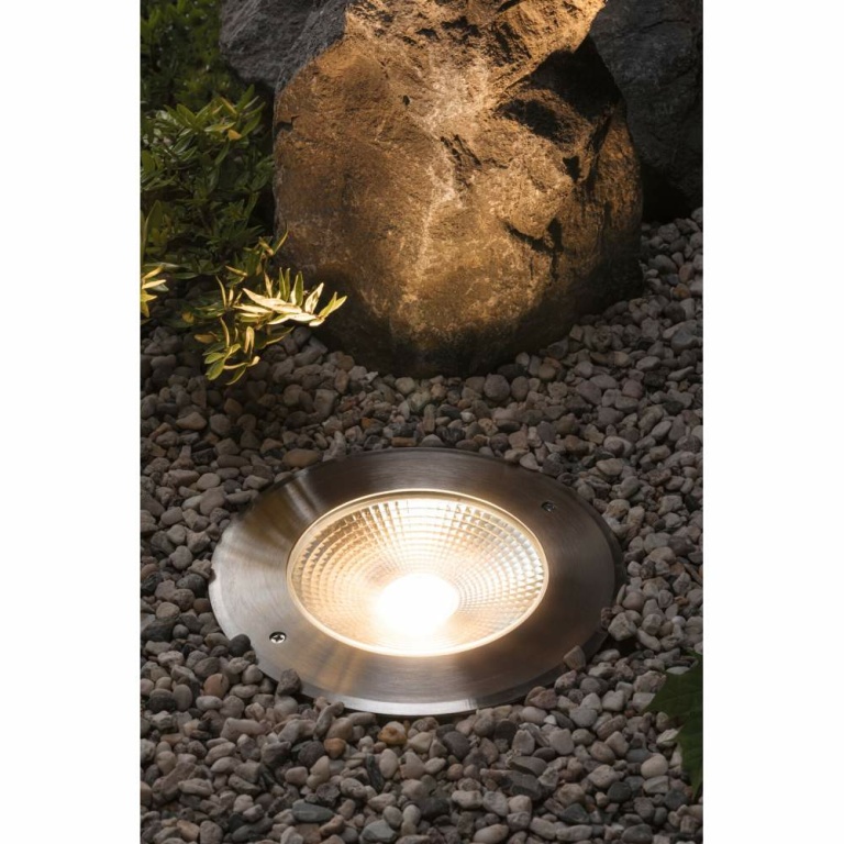 Paulmann LED Bodeneinbauleuchte Vanea  seewasserresistent IP67 rund 160mm 3000K 15,5W 800lm 230V Alu Aluminium