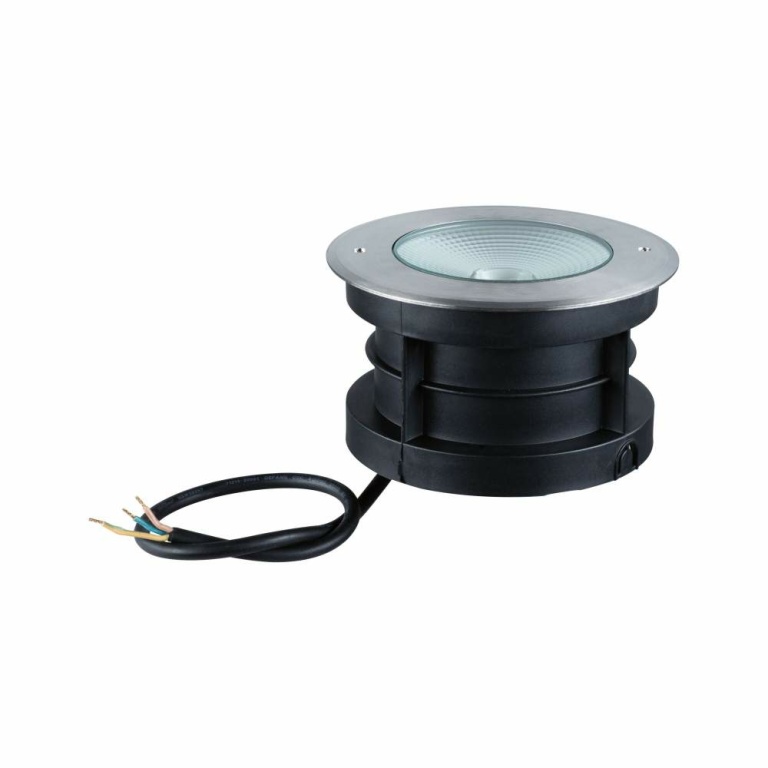 Paulmann LED Bodeneinbauleuchte Vanea  seewasserresistent IP67 rund 160mm 3000K 15,5W 800lm 230V Alu Aluminium