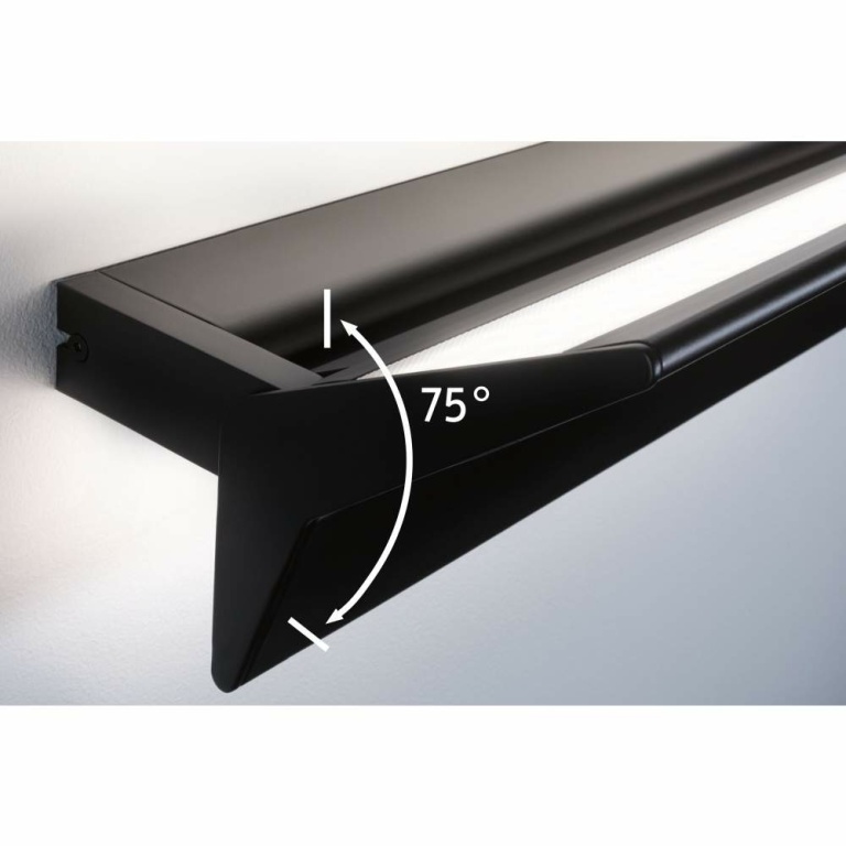 Paulmann LED Wandleuchte 3-Step-Dim Stine   2700K 1.400lm / 410lm 230V 13 / 1x4W dimmbar Schwarz matt