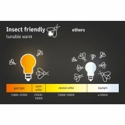 LED Zigbee Außenwandleuchte Ikosea IP44 mit Sensor Tunable Warm 4,4W 350lm Anthrazit Kunststoff 230V