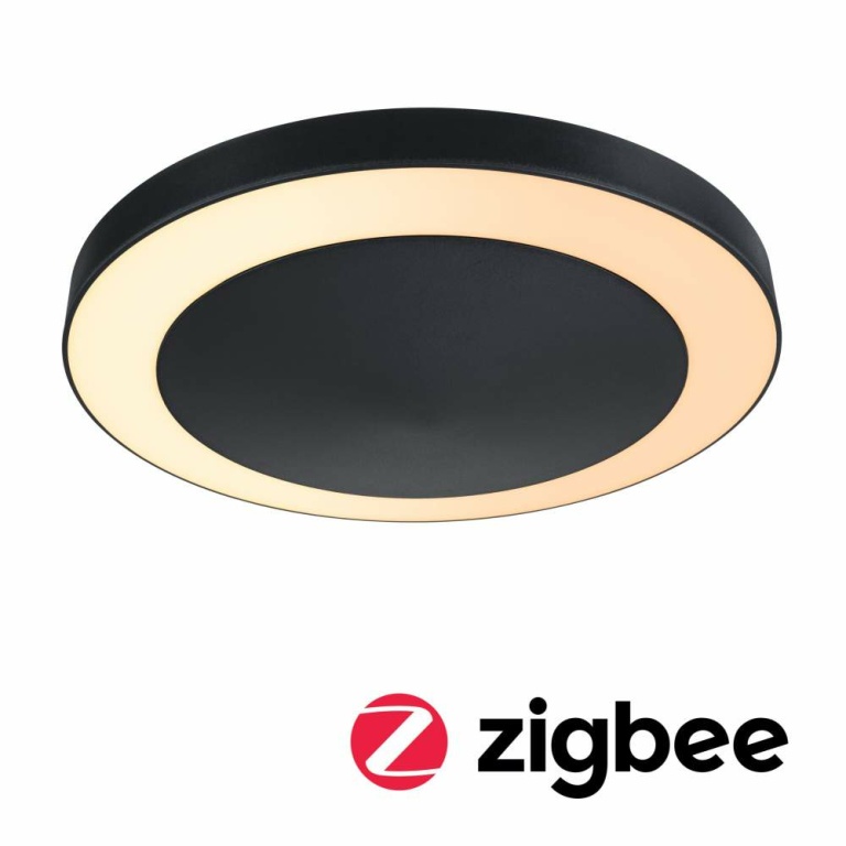Paulmann LED Deckenleuchte ZigBee Smart Home Circula rund anthrazit Bewegungsmelder & Dämmerungssensor IP44 880lm 3000K 230V Tunable Warm insektenfreundlich
