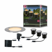 Plug & Shine LED Bodeneinbauleuchte Floor Basisset  IP67 2200K 3x4,5W   Anthrazit