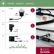 Plug & Shine LED Bodeneinbauleuchte Floor Basisset  IP67 2200K 3x4,5W   Anthrazit