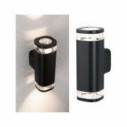 Außenwandleuchte Colum anthrazit zweifacher Lichtaustritt IP44 GU10 max. 20W seewasserresistent