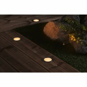 Plug & Shine LED Bodeneinbauleuchte Floor Einzelleuchte  IP67 2200K 2W   Silber