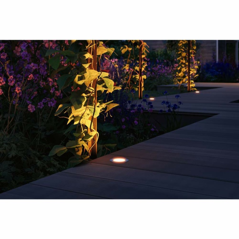 Paulmann Plug & Shine LED Bodeneinbauleuchte Floor Basisset  IP67 2200K 3x2W  21VA Silber