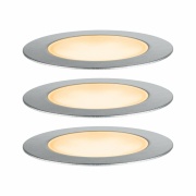 Plug & Shine LED Bodeneinbauleuchte Floor Basisset  IP67 2200K 3x2W  21VA Silber