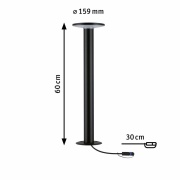 Plug & Shine LED Pollerleuchte Plate Einzelleuchte  IP44 2200K 7W   Anthrazit