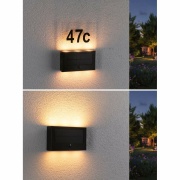 Solar LED Hausnummernleuchte Neda Bewegungsmelder IP44 2200K 30lm Anthrazit