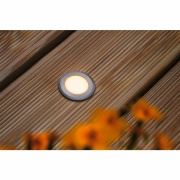 LED Bodeneinbauleuchte Insektenfreundlich insektenfreundlich IP67 rund 50mm 2200K 2,2W 60lm 230V Alu Kunststoff#Metall