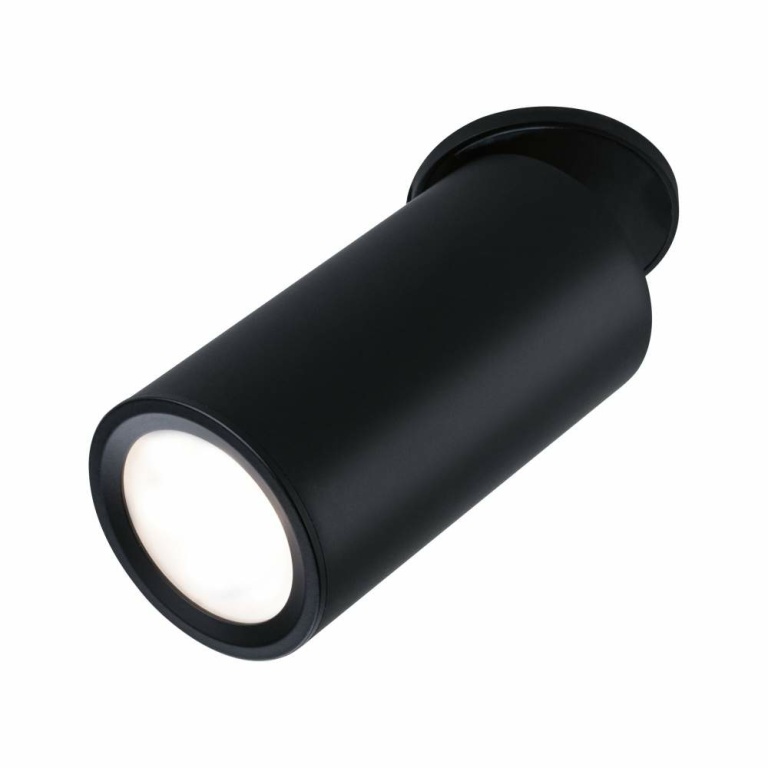 Paulmann LED Einbauleuchte 3-Step-Dim Turnal  rund 60mm 90° Coin 6W 470lm 230V dimmbar 2700K Schwarz matt