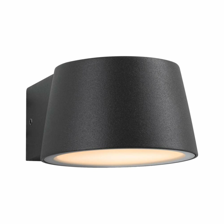 Paulmann LED Außenwandleuchte Capea  insektenfreundlich IP44  96x128mm 2200K 6W 550lm 230V 98° Schwarz Aluminium