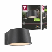 LED Außenwandleuchte Capea  insektenfreundlich IP44  96x128mm 2200K 6W 550lm 230V 98° Schwarz Aluminium