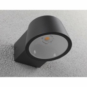 LED Außenwandleuchte Capea  insektenfreundlich IP44  96x128mm 2200K 6W 550lm 230V 98° Schwarz Aluminium