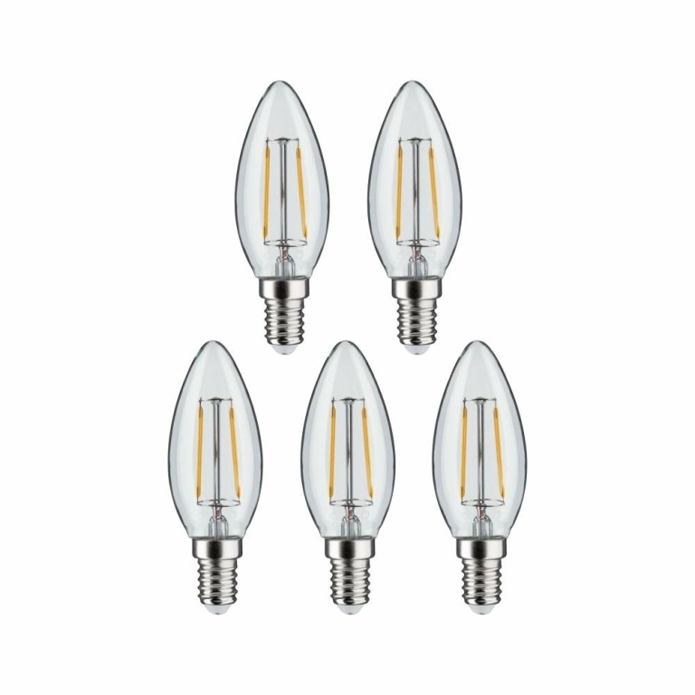 Paulmann Filament 230V LED Kerze E14  5x470lm 5x4,8W 2700K  Klar