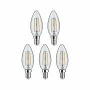 Filament 230V LED Kerze E14  5x470lm 5x4,8W 2700K  Klar