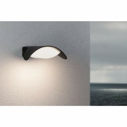 LED Außenwandleuchte Mesana   IP44  240x165mm 3000K 12W 800lm 230V  Anthrazit Aluminium