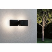 LED Außenwandleuchte Pekana   IP44  300x130mm 3000K 2x6W 2x480lm 230V  Anthrazit Aluminium