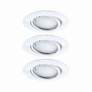 LED Einbauleuchte Smart Home Zigbee Base Coin Basisset schwenkbar  rund 90mm 20°  3x4,9W 3x420lm 230V dimmbar RGBW+ Weiß