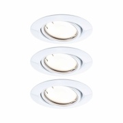 LED Einbauleuchte Smart Home Zigbee Base Coin Basisset schwenkbar  rund 90mm 20°  3x4,9W 3x430lm 230V dimmbar 3000K Weiß