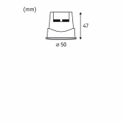 LED Modul Einbauleuchte Smart Home Zigbee Base Coin    rund 50mm  Coin 4,9W 430lm 230V dimmbar 3000K Satin