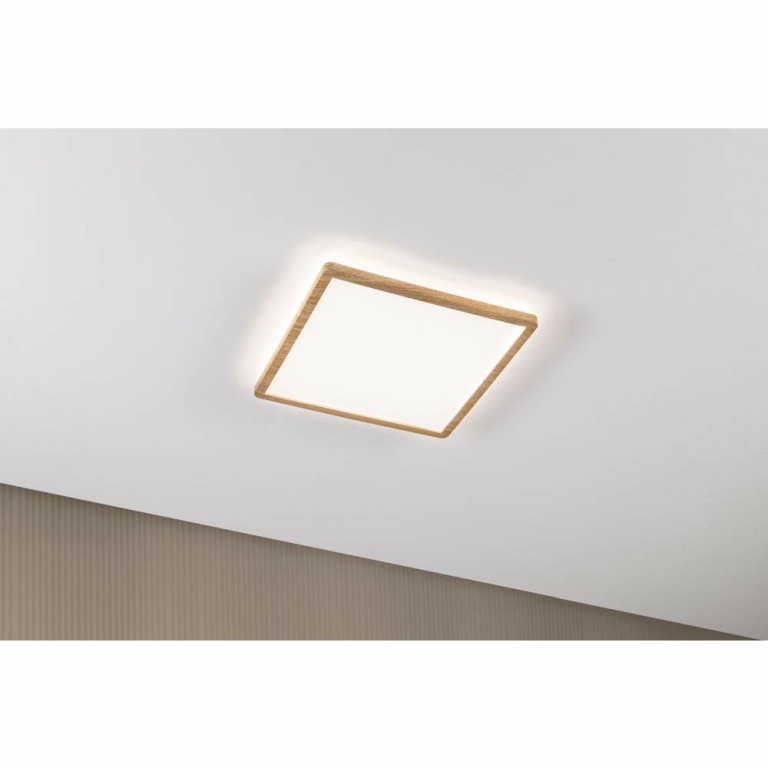 Paulmann LED Panel Atria Shine Backlight  IP44 eckig 293x293mm  16W 1600lm 4000K Holzoptik