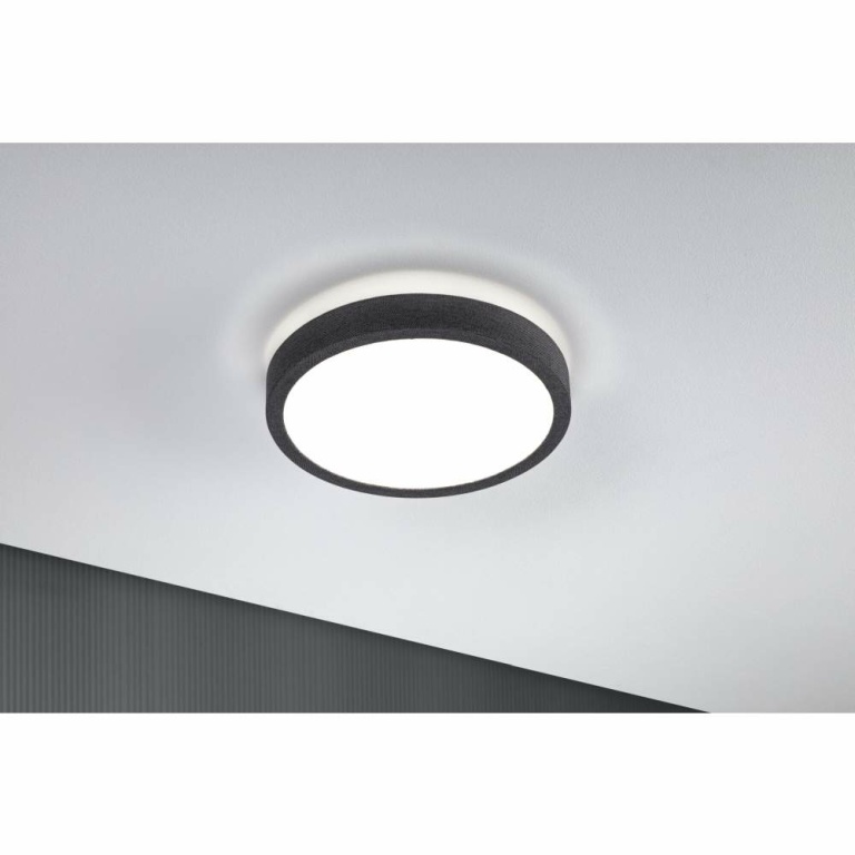 Paulmann LED Panel Cosara  IP44 rund 300mm  15W 1300lm 4000K Dunkelgrau