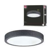 LED Panel Cosara  IP44 rund 300mm  15W 1300lm 4000K Dunkelgrau