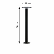 LED Pollerleuchte Smart Home Zigbee Plate  insektenfreundlich
 IP44  600mm Tunable Warm 5,5W 280lm 230V  Anthrazit  Metall#Kunststoff