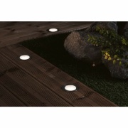 Plug & Shine LED Bodeneinbauleuchte Smart Home Zigbee Floor RGBW 3er-Set  IP67 RGBW 3x2W  21VA Edelstahl