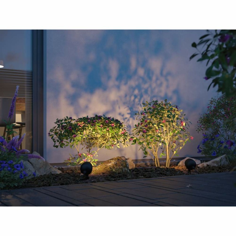 Paulmann Plug & Shine LED Gartenstrahler Smart Home Zigbee Kikolo  insektenfreundlich IP65 Tunable Warm 6,2W   Anthrazit