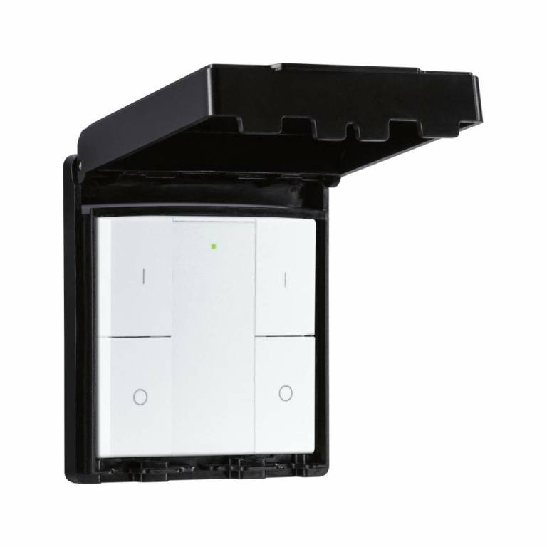 Paulmann Wandschalter Smart Home Zigbee On/Off/Dimm Outdoor Schwarz