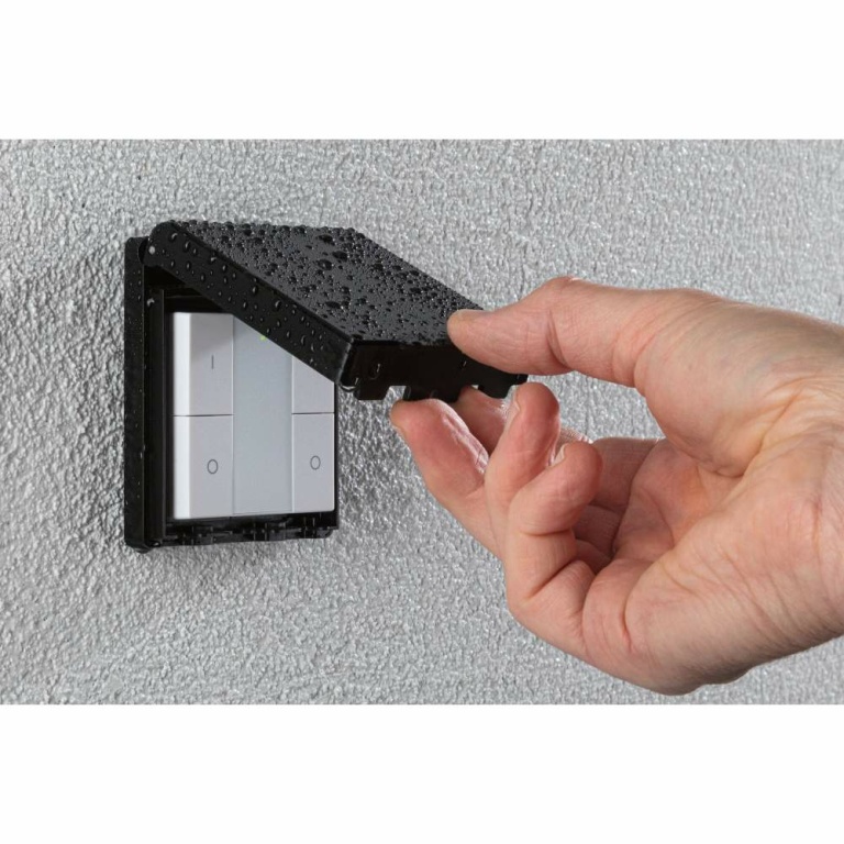 Paulmann Wandschalter Smart Home Zigbee On/Off/Dimm Outdoor Schwarz