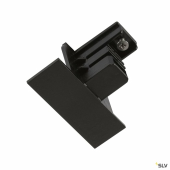 SLV Endkappe, für S-TRACK 3-Phasen-Einbauschiene, schwarz, DALI