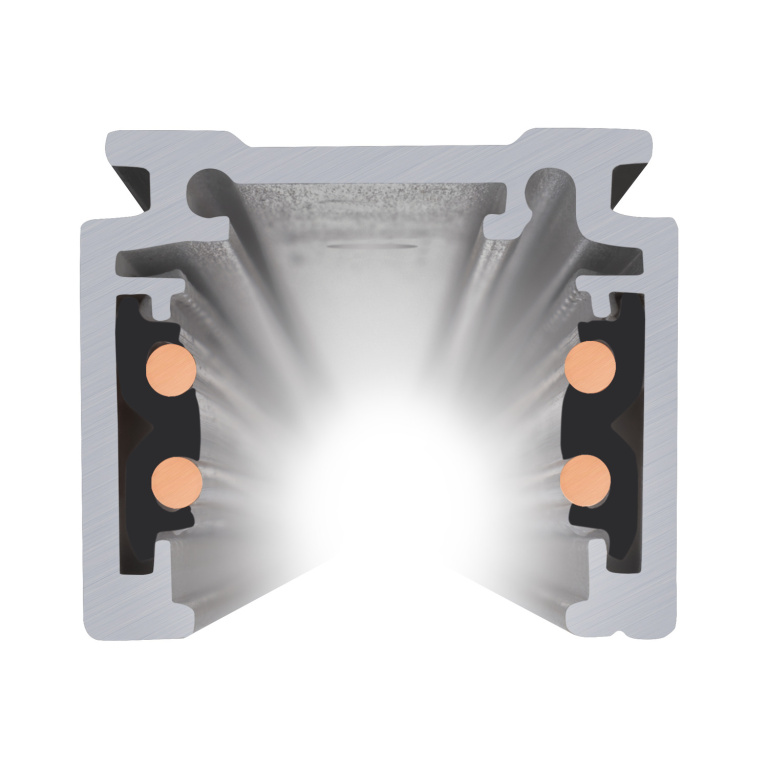 SLV 1m Aufbauschiene, 48V TRACK, schwarz, DALI