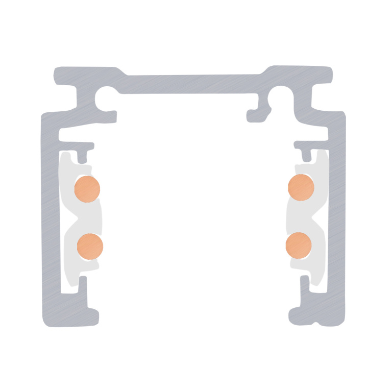 SLV 1m Aufbauschiene, 48V TRACK, weiß, DALI