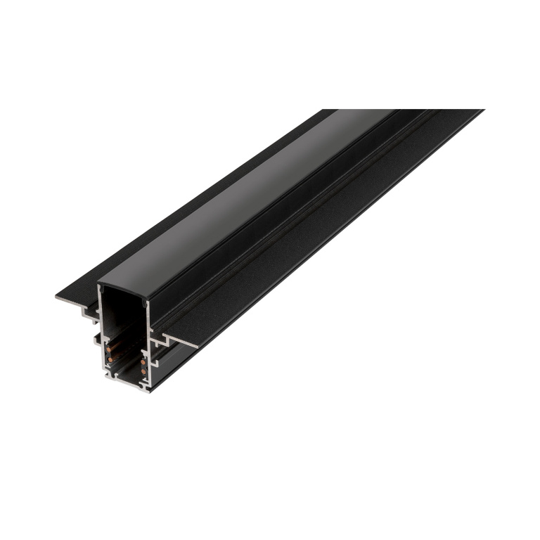 SLV 48V TRACK, Schienenabdeckung, 26mm, für Aufbauschiene tief und Einbauschiene, 2m, schwarz