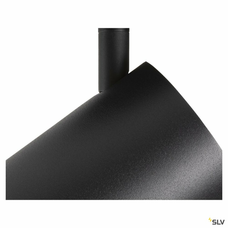 SLV ASTO TUBE, Deckenaufbauleuchte, zylindrisch, max. 2x10W, schwarz