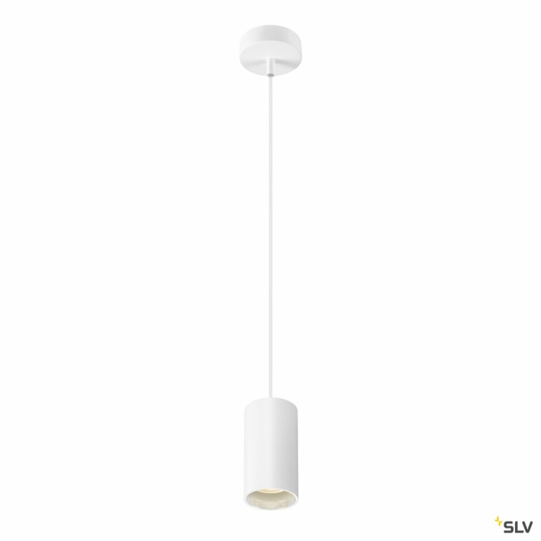 SLV ASTO TUBE, Pendelleuchte, GU10, Pendellänge 250 cm, max. 10W, weiß