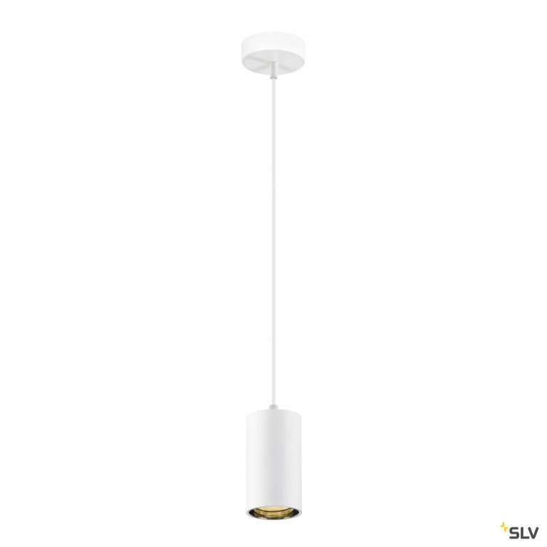 SLV ASTO TUBE, Pendelleuchte, GU10, Pendellänge 250 cm, max. 10W, weiß