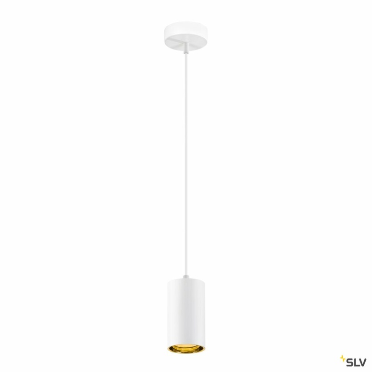 SLV ASTO TUBE, Pendelleuchte, GU10, Pendellänge 250 cm, max. 10W, weiß