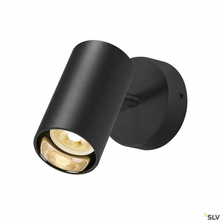 SLV ASTO TUBE, Spot, zylindrisch, max. 1x10W, schwarz