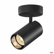 ASTO TUBE, Spot, zylindrisch, max. 1x10W, schwarz