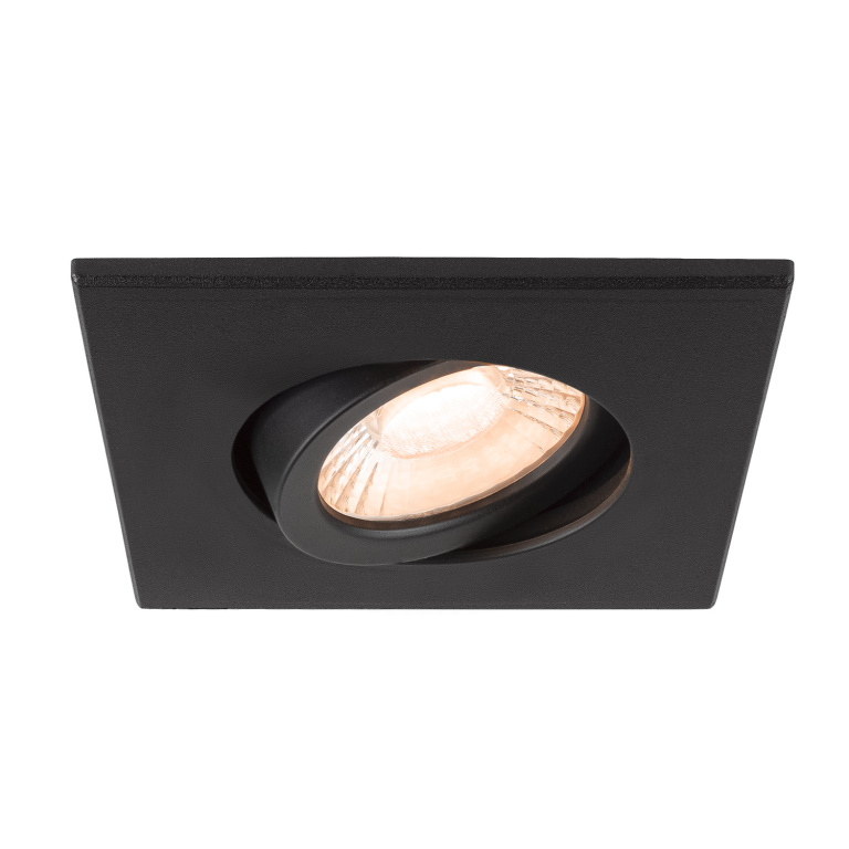 SLV UNIVERSAL DOWNLIGHT Abdeckung, für Downlight IP20, schwenkbar, eckig, schwarz