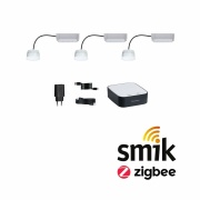 Paulmann Bundle Smart Home smik Gateway + 3x LED Modul Einbauleuchte RGBW