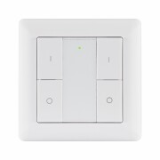 Zigbee Einbaustrahler Starterset smik Gateway mit Wandtaster + 3er Set Einbauleuchte Nova Plus Coin RGBW