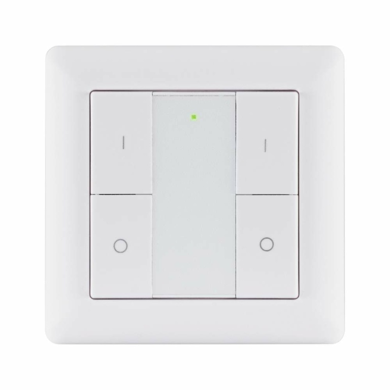 Paulmann Bundle Smart Home smik Gateway mit Wandtaster + LED Einbauleuchte Nova Plus Coin Basisset schwenkbar Tunable White